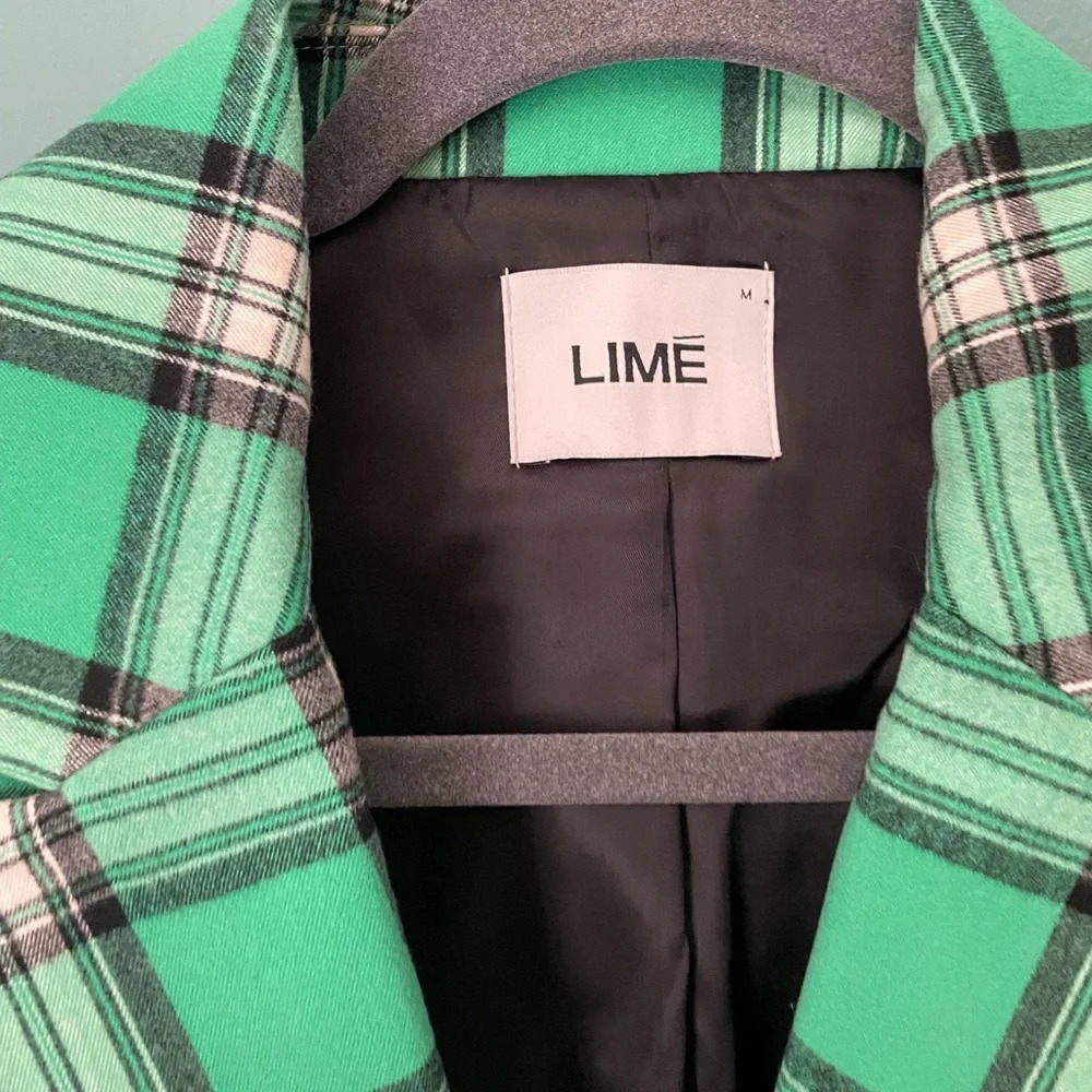 LiME - bottle green woman’s blazer jacket- size M - Picture 11 of 13